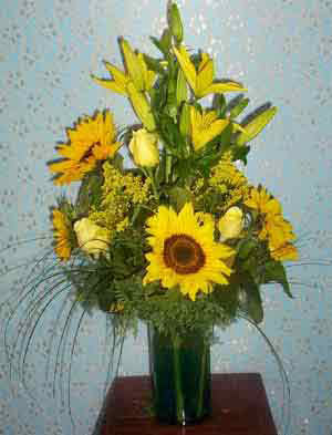 arreglo de girasoles