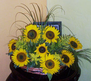 arreglo floral de girasole por floreria merida yucatan