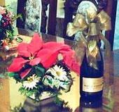 flores y champagne moet