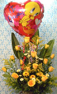 rosas y globos