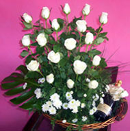 20 rosas y champagne por Floreria en Merida Yucatan